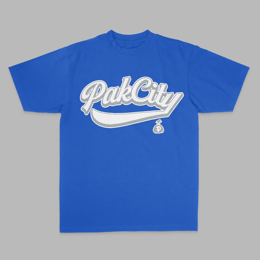 Dodgers Color Pakcity Royal Blu Tee/Wht Grey logo