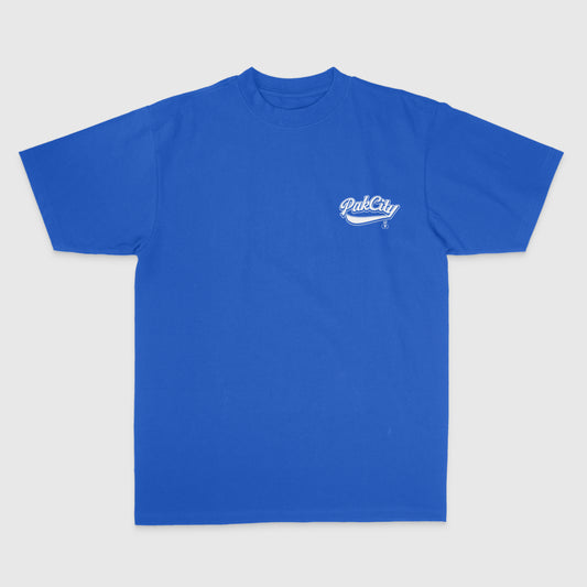 Original Pakcity Royle Blue Tee / Wht logo