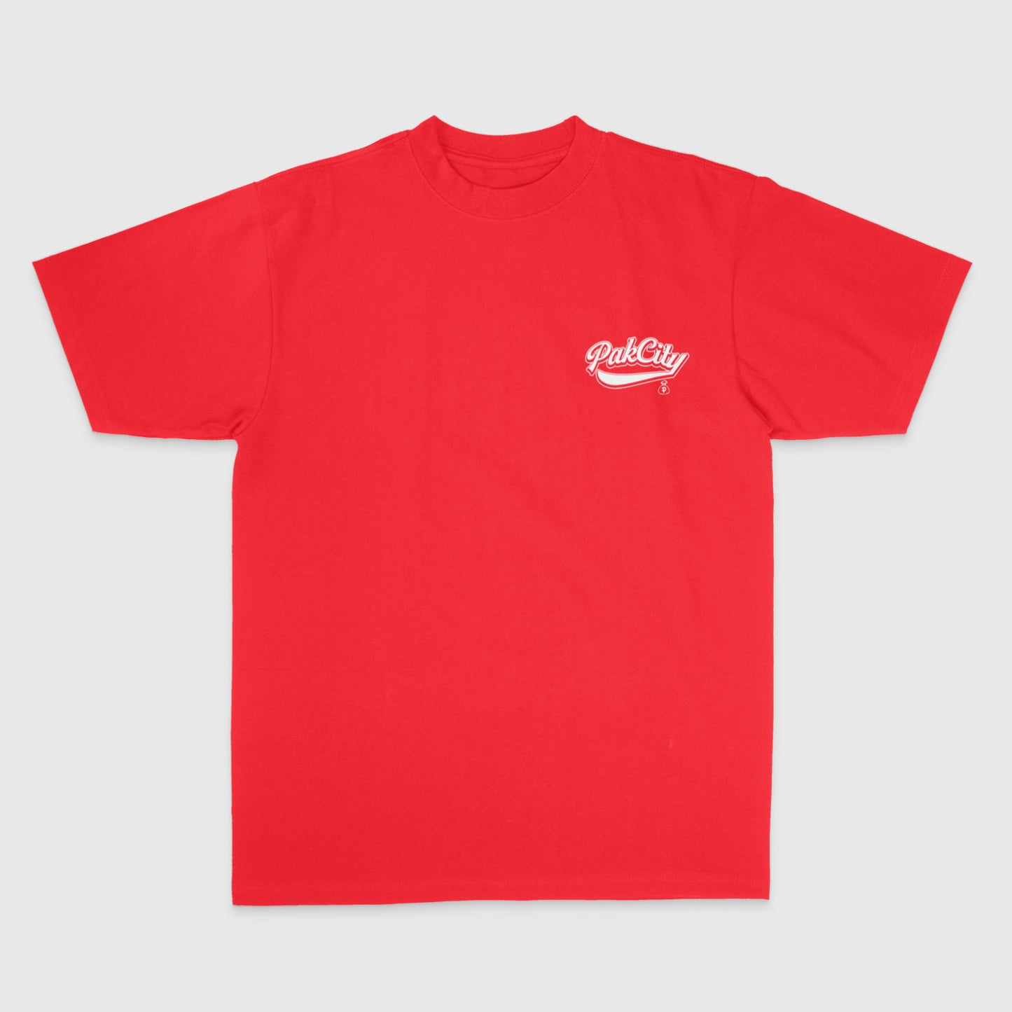 Original Pakcity Red Tee / Wht logo